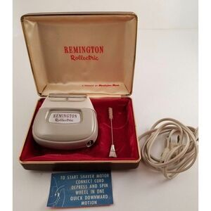Ladies Remington Rollectric Electric Razor With Case and Cord Vintage